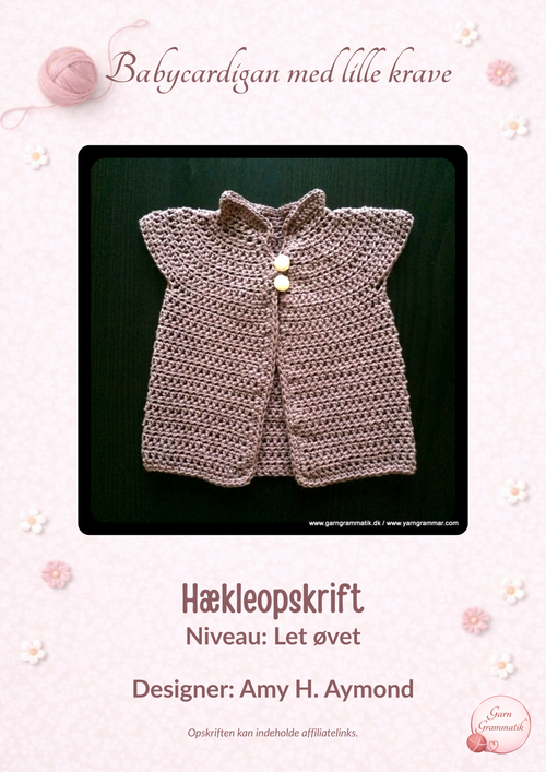 Babycardigan med lille krave