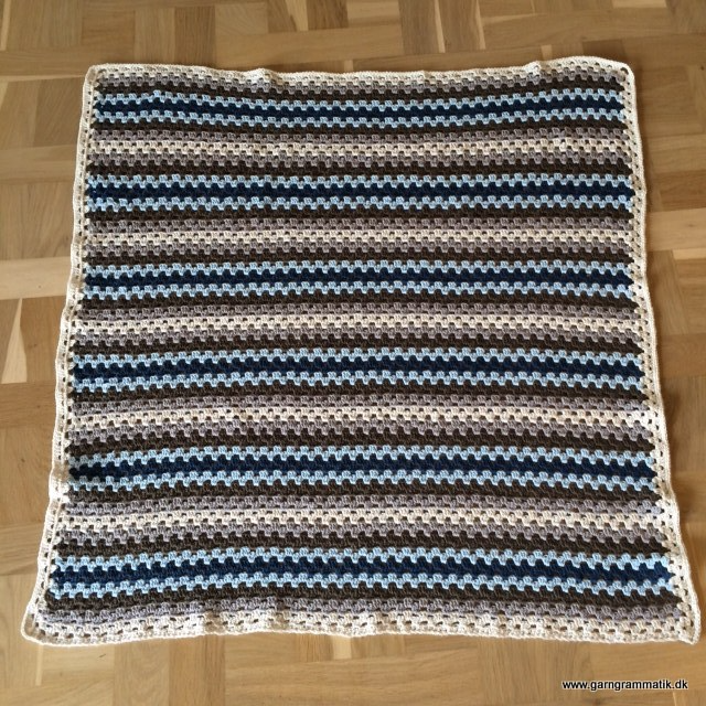 Granny stripes - hæklet tæppe