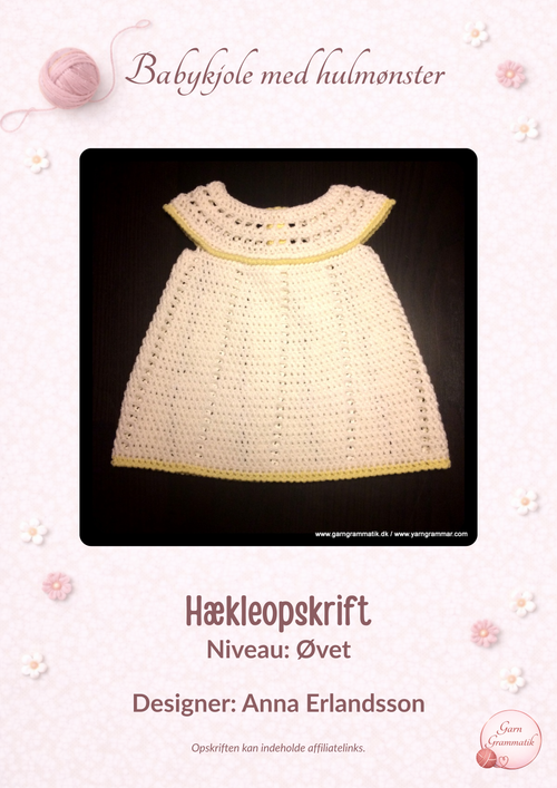 Babykjole med hulmønster