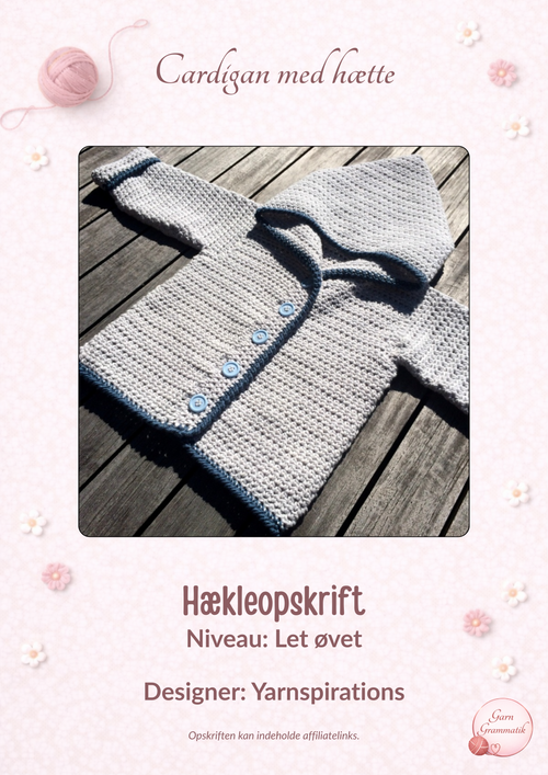 Cardigan med hætte