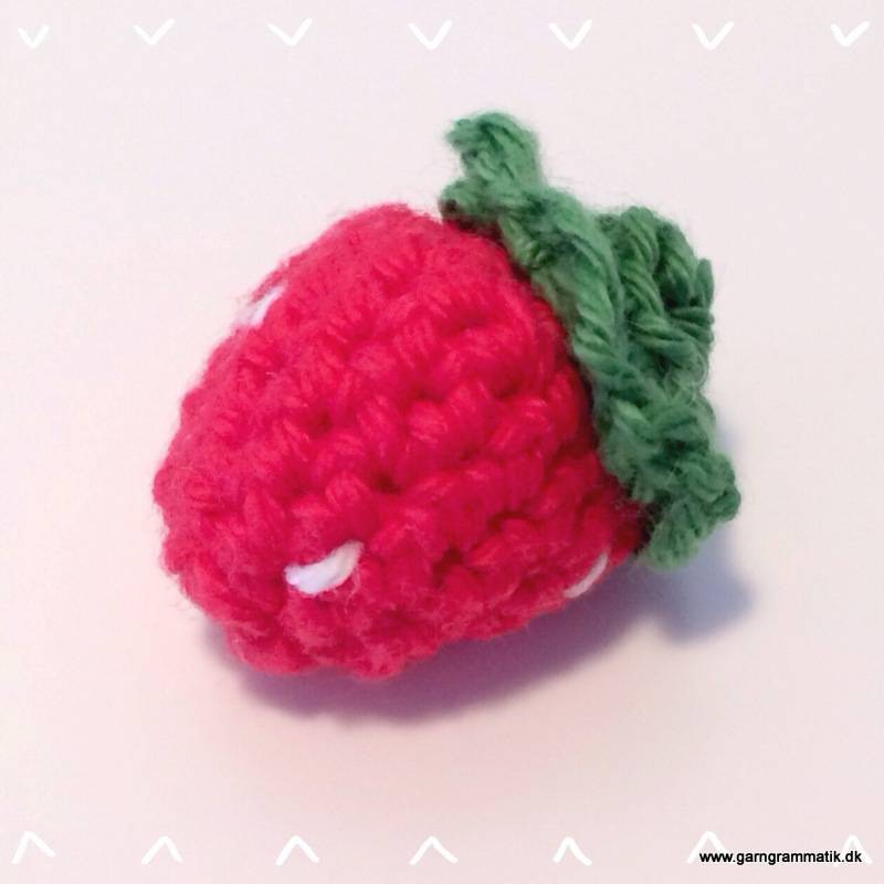 Kagestykke med jordbær