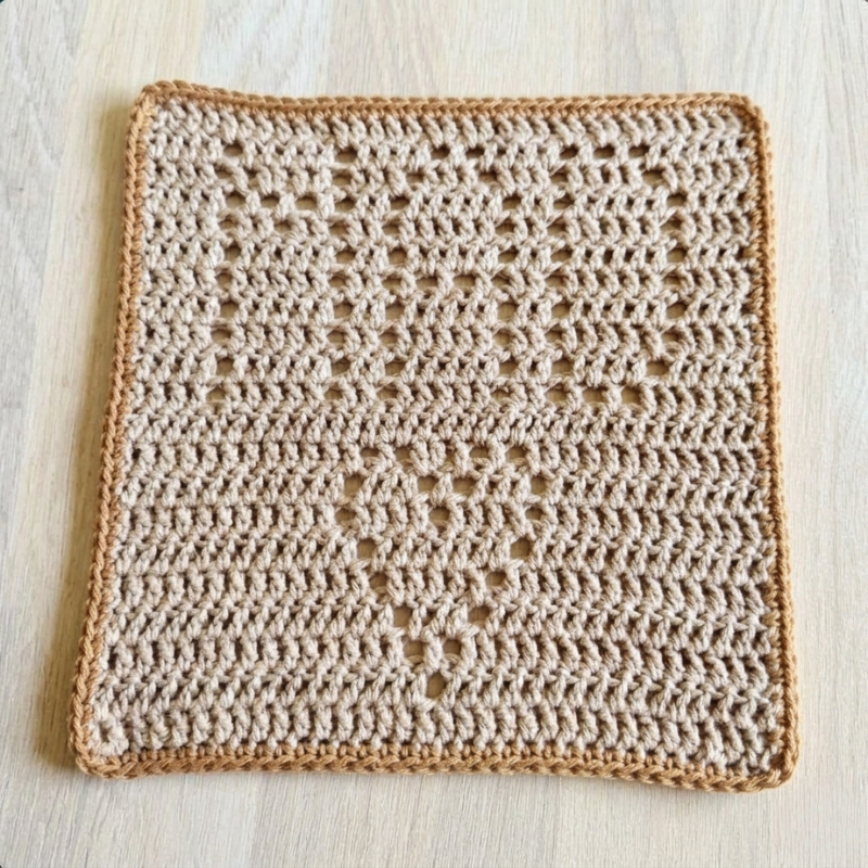 Karklud med skrift og hjerte (MAD)