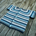 Multifarvet babybluse