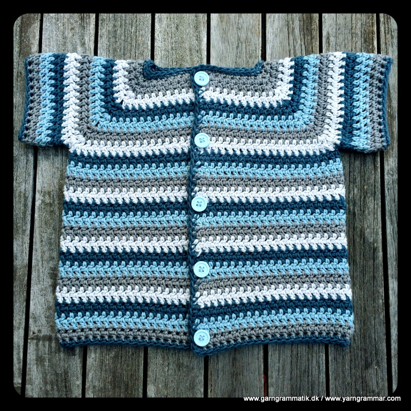 Multifarvet babybluse