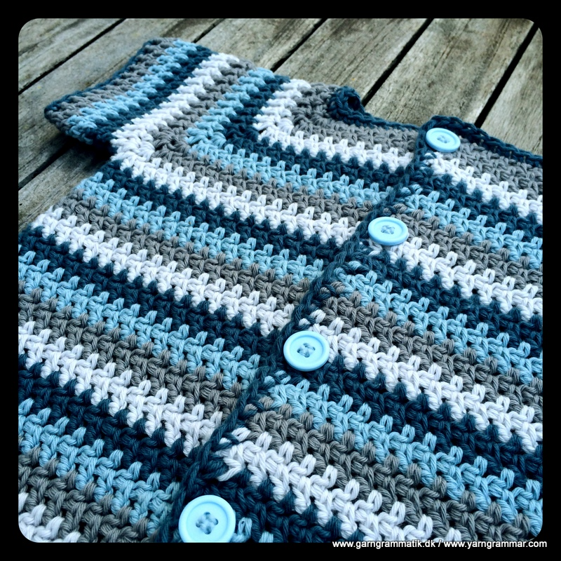 Multifarvet babybluse