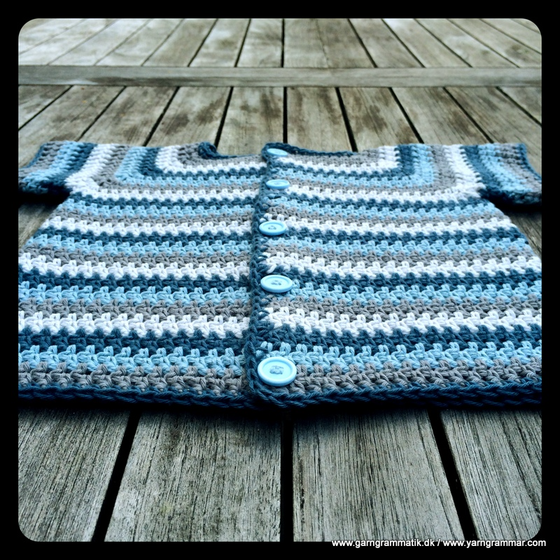 Multifarvet babybluse