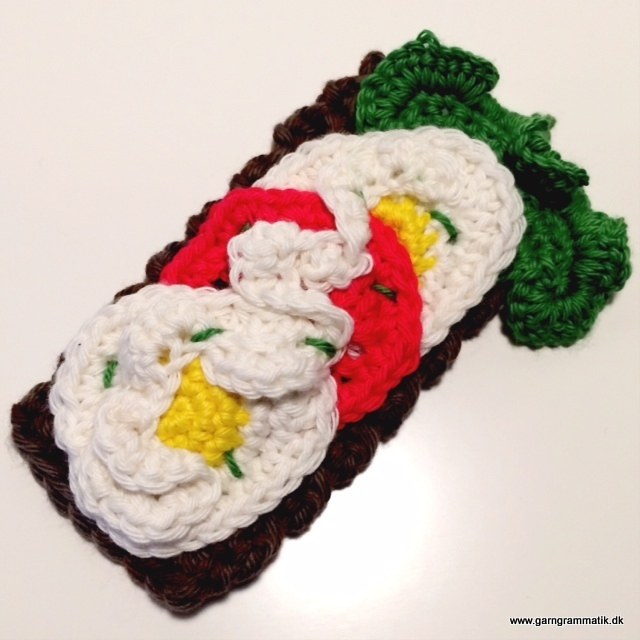 Rugbrødsmadder - hæklet legemad