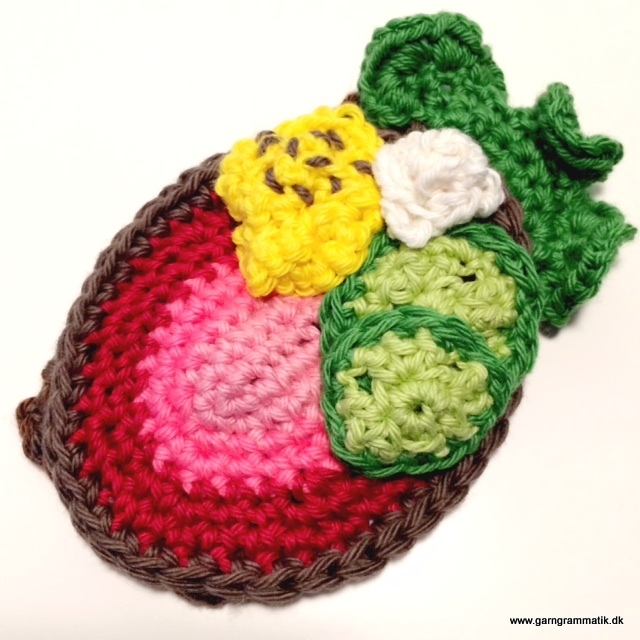 Rugbrødsmadder - hæklet legemad