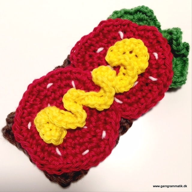 Rugbrødsmadder - hæklet legemad