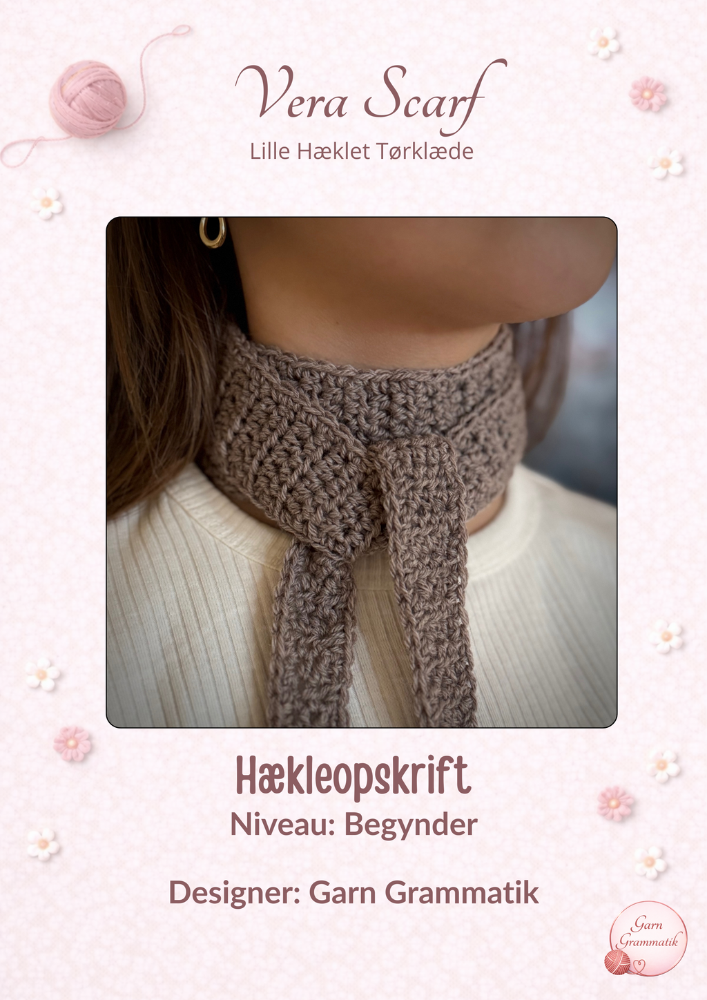 Vera Scarf – lille hæklet tørklæde