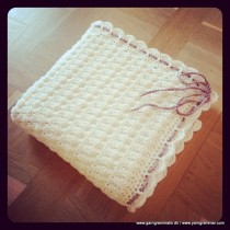 Hæklet Babytæppe med Muslingemønster
